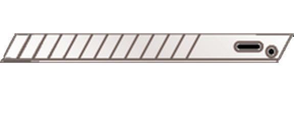 Martor Ersatzklinge CUTTEX 9mm, Abbrechklinge, 5 Stk.