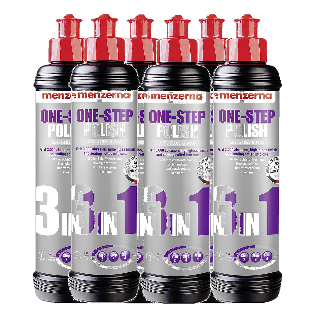 6 Stk. menzerna 3in1 One Step Polish, 250ml