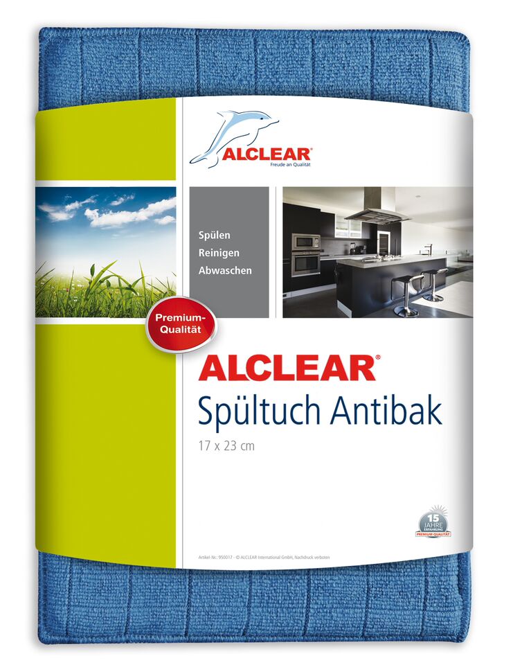 ALCLEAR Antibak Spültuch 17x23 cm