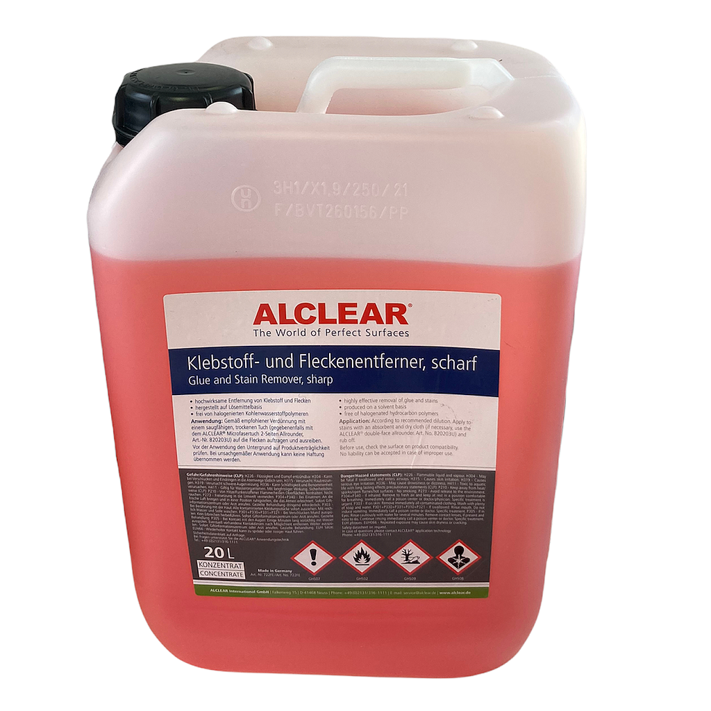 ALCLEAR® Klebstoff- & Fleckenentferner scharf, 10L