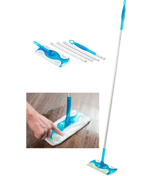 Staubmagnet Starter Set, Bodenwischer inklusive 4 Staubtücher