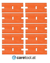 Kunststoff - Bügelklingen orange 10 Stück