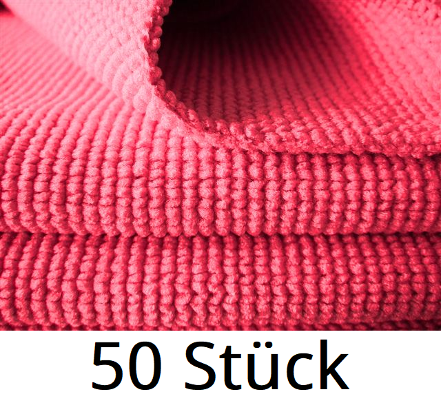 IDO Ultra Microfaser Waffeltuch, 50 Stk. (Rot)