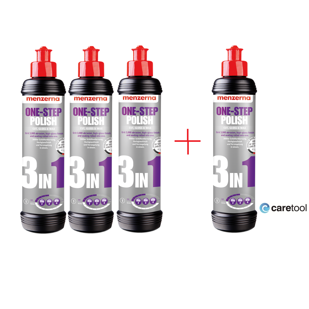 3 + 1 gratis, menzerna One Step Polish 3in1, 250ml