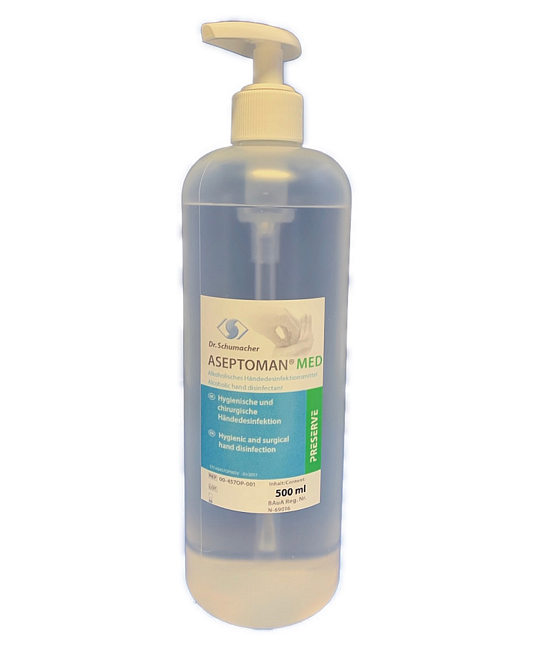 Handdesinfektion Aseptoman Med 500ml Spender